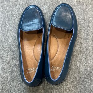 Dansko Blue Leather Flats
